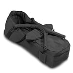 hauck 2 in 1 Carrycot & Fottmuff, Black - Universal Fit for Most Pushchairs & Strollers from Birth up to 9 Months with Zipper & Detachable Carry Handles