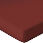 Bassetti Rosso Siena RB/878 Drap-Housse pour Sommet sommier tapissier uni 90 x 190 100 x 220 cm