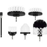 Brosse en nylon Brosse de nettoyage pour jantes set de 6 pces Embout de brosse Visseuse sans fil