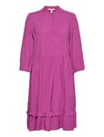 Women Dresses Light Woven Midi Pink Esprit Casual