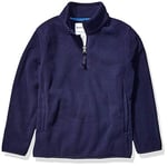 Amazon Essentials Veste Zippée 1/4 en Molleton Polaire Garçon, Bleu Marine, 6-7 Ans