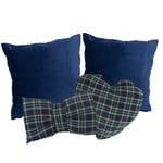 Declea Home Decor Lot de 4 Coussins de Noël, Housses de Coussin pour décoration de Noël, Accessoires de décoration d'hiver pour Maison et Ferme, taie d'oreiller de Noël, décoration d'intérieur