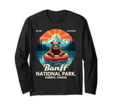 Banff National Park Bear With Sunglasses Wildlife Hiking Long Sleeve T-Shirt