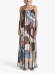 Twist & Tango Abstract Print Summer Breezy Drape Maxi Dress, Multi