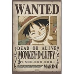 ABYSTYLE - One Piece - Poster - Wanted Luffy New 2 (91,5 x 61 cm)