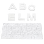 Hobbyfun Silikonform Alfabet Och Siffror 4 cm - Gjutform