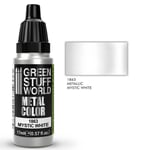 Green Stuff World Mystic White Metallic Model Paint 17ml 1863