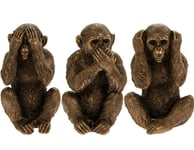 Monkey Statue Three Wise Monkeys Bronze Sculpture See No Hear No Speak No Evil