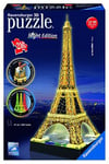 Ravensburger - 12579 - Puzzle 3d Building - 216 Pièces - Tour Eiffel De Nuit