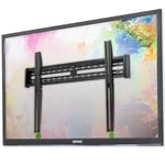 Duronic TVB121M TV Bracket, Wall Mount for 37-65" Television Screen, Low 3cm Profile, Fits up to 600x400mm, For Flat Screen (50kg)