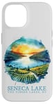 iPhone 14 Seneca Lake Sunset Vineyard Finger Lakes NY Nostalgic Art Case