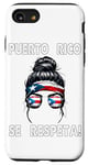 iPhone SE (2020) / 7 / 8 Puerto Rico Se Respeta Hair Bun PR Flag Bandana Sunglasses Case