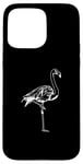 Coque pour iPhone 15 Pro Max Flamant rose sur un pied