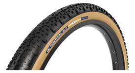 Pneu gravel panaracer gravelking x1  700 mm tubeless ready souple zsg gravel compound beadlock tufftex  noir flancs beiges