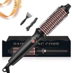 Thermal Brush Curling Iron Brush, UKLISS 32mm Volumizing Hot Brush with 3 Temperatures, Round Brush Create Root Volume & Loose Curls, Heated Brush with Dual Voltage for Travel Styling