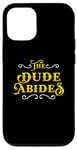 iPhone 12/12 Pro The Dude Abides Vintage Design For Film Loving Bowler Case