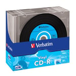 Pack de 10 CD-R Data Vinyl 700 Mo - Boîtier slim  