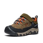 KEEN Targhee 4 Low Waterproof Chaussures de randonnée, Dark Olive/Gold Flame, 32 EU