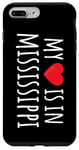 Coque pour iPhone 7 Plus/8 Plus My Heart Is In Missisippi Cute American State