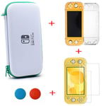 Étui De Protection Rigide Pour Console Nintendo Switch Lite,Étui De Tran,Rangement,Accessoire De Jeu - Type Green Set1