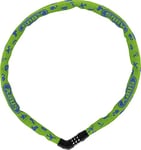 ABUS Antivol à chaîne Steel-O-Chain 4804C Symbols - Antivol à combinaison pour vélos d'enfants - Niveau de sécurité 3 - 75 cm - Jaune/vert