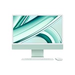 Apple 2023 iMac Ordinateur de Bureau Tout‑en‑Un avec Puce M3 : CPU 8 cœurs, GPU 10 cœurs, écran Retina 4,5K 24 Pouces, 8 Go de mémoire unifiée, 256 Go de Stockage SSD, Vert