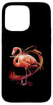 Coque pour iPhone 15 Pro Max Aquarelle Flamant rose artistique inspirée de la nature