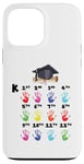 Coque pour iPhone 13 Pro Max Tee Grow With Me Carte d'empreintes de main pour la croissance de l'année scolaire K-12