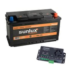 Batteripaket Husbil/Husvagn - Sunlux® Powerbox + Laddningsbooster, Votronic®