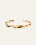 Mockberg Wavy Bolded Cuff Gold Armband