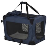 Foldable Pet Carrier for Small and Miniature Dogs, Portable Cat Carrier Soft Side Pet Travel Crate with Removable Mat, Storage Bags, Breathable Mesh