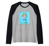 Funny Mexican Bingo Game El Pintora Raglan Baseball Tee