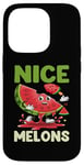 Coque pour iPhone 14 Pro Joli jeu de mots à la pastèque I Nice Melons