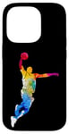 Coque pour iPhone 14 Pro Balle de basket pour joueur de basket