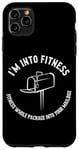 Coque pour iPhone 11 Pro Max Funny Mailman I'm Into Fitness Ensemble dans votre boîte aux lettres