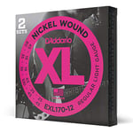 D'Addario Bass Guitar Strings - XL Nickel Bass Strings - EXL170-12 - Perfect Intonation, Consistent Feel, Durability - For 12 String Bass Guitars - 18-45 Regular Light 12-String, Long Scale