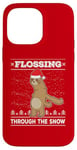 iPhone 14 Pro Max Flossing Through The Snow Sloth Ugly Christmas Sweater Floss Case