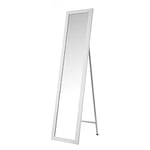 SHIITO - Miroir de Pied en Plastique texturé Blanc | Première qualité avec Forme rectangulaire pour Salon, Hall d'entrée, Chambre à Coucher, Finition élégante | 37 x 2 x 157 cm