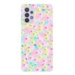 Coque Galaxy A23 fleur fluo