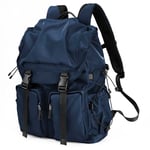 BJIAX Sac a Dos Vintage 15.6 Pouces Sac à Dos Ordinateur Portable Homme Femme 30L Résistant à l'eau Grande Capacité Sac a Dos PC Portable Sac à Dos de Voyage Affaires pour Loisir Collège, Bleu