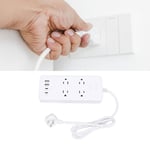 New Smart Plug Power Strip Flat Plug Power Strip With 4 USB Ports 20W 4 AC Outl