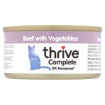 Økonomipakke Thrive Complete 12 x 75 g - Biff med grønnsaker