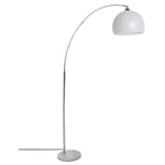 Lampadaire abat-jour blanc en boule hauteur 185 cm atmosphera