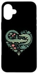 iPhone 16 Plus Cute Alligator Heart Crocodile Gator for Kids Case