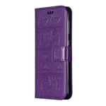 Leather phone Cover for Samsung M10/A10, with card slots, with landyard