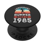 Legendary Runner born 1985 40e anniversaire cadeaux course PopSockets PopGrip Adhésif