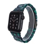 Mode Compatible avec Apple Montre 38mm / 40mm / 42mm / 44mm Bracelet en résine Seiko, Bracelet Boucle Papillon et iWatch série 5/4/3/2/1, Bracelet Bracelet Interchangeable Compatible élégant