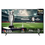 Hisense 55 Inch 4K QLED Smart TV 55E77NQTUK - Quantum Dot Colour, 4K AI Processor, Dolby Vision Atmos, Smooth Motion, Sports Mode, Vidaa OS with Freely, Youtube, Netflix and Disney+ (2024 Model)