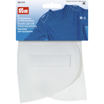 Prym White Set-In Shoulder Pads With Hook And Loop, M-L