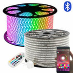 GreenSun LED Lighting 20m 65.6ft Bluetooth LED Strip Lights RGB Waterproof With